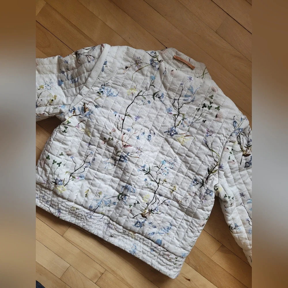 Scotch & Soda Floral Quilted Jacket - Cream and Tan - Picture 5 of 11